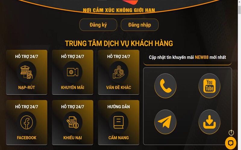 Giao diện trung tâm CSKH